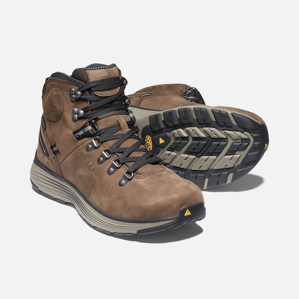 Keen Laarzen Heren Bruin - Manchester 6\" Wp (Soft Toe) - 73084-HJIX